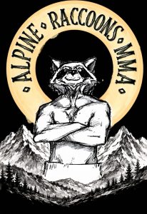 racoons logo black